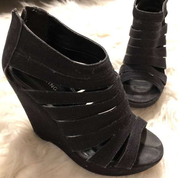 Call It Spring Black Heels - Picture 2 of 3